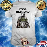 Yoda best dad and mandalorian star wars shirt