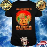 You can't scare me i fight multiple sclerusis pumpkin blood moon shirt