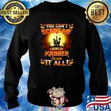 You can't scare me i work at KROGER i've seen it all! moon halloween T-Shirt Sweater