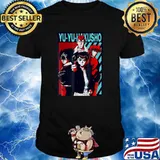 Yuyus Arts Hakushos Fan Anime Hiei Tee Arts Graphic Japanese T-Shirt
