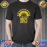 100 Year Old 1921 Limited Edition 100th BDay Floral T-Shirt