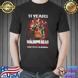 11 Years The Walking Dead Thank You For The Memories Shirt Unisex