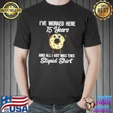 15 Year Work Anniversary 15 Years of Service Employee Tenure T-Shirt