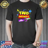 2 Year Old Two Infinity And Beyond 2nd Birthday Boys Girls T-Shirt