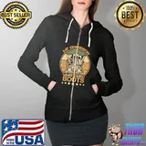 2021 My Daughter Wears Combat Boots Proud Military Retro Grandpa T-Shirt Full Zip Hooded
