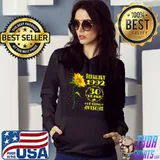 30th Birthday 30 Year Old Woman Born February 1992 Sunflower Premium T-Shirt Hoodie