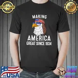 88th Birthday,Making America Great Since 1934 Premium T-Shirt Unisex