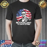 Abraham Lincoln be excellent to each other american flag s Unisex