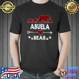 Abuela Bear Shirt, Red Buffalo Plaid Abuela Bear Pajama T-Shirt