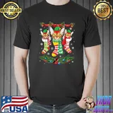Abyssinian Cats Inside Noel Socks Merry Christmas Daddy Mama T-Shirt