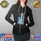 Achalasia Survivor Warrior T-Shirt Full Zip Hooded