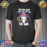 After God Made Me He Said Ta Da Snoopy American Flag Firework s Unisex