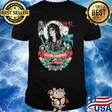 Alice cooper hes back alice cooper mask jason voorhees moon halloween shirt