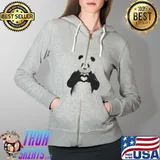 All You Need Is Love Panda Shirt Full Zip Hooded