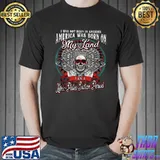 America was born on my land Lithic-Paleo Indian Period Tribe Native American T-shirt