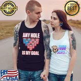 American Flag Cups Any Hole Is My Goal American flag s Tank Top