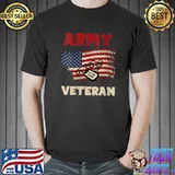 American Flag Proud Us Army Veteran T-Shirt