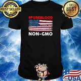 American flag pure blood non gmo T-Shirt