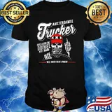 Amsterdamse Trucker Dus Voor De Duivel Niet Bang Skull Shirt