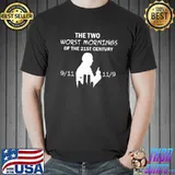 Anti Biden Gift The Two Worst Mornings Of The 21St Century Shirt