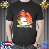 Argentina Flag Argentinan Girl Shirt