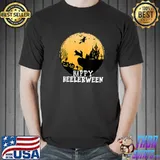 Australian Cattle Dog Full Moon Red Blue Heeler Halloween T-Shirt