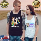 Autism Mom Unbreakable Autism Awareness Colorful Shirt Tank Top