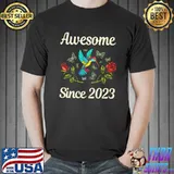 Awesome Hummingbird Since 2023 Shirt Unisex