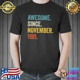 Awesome Since November 1981 40th Birthday Premium T-Shirt