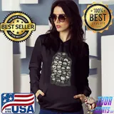 Aztec Skull Rack Mayan Halloween T-Shirt Hoodie