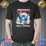 Baby Stitch Hug Snowman Menards Merry Christmas Shirt