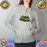 Batman Logo Shirt Full Zip Hooded