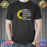 Be Kind Anti Bullying Sunflower Unity Day Orange Kids 2021 T-Shirt