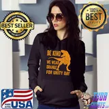 Be Kind We Wear Orange Unity Day Orange Dinosaur Trex Kids T-Shirt