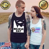 Believe Dat Funny Alien UFO T-s Tank Top