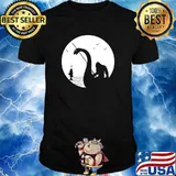 Bigfoot Fishing Loch Ness Monster Sasquatch Fishing T-Shirt