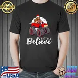 Bigfoot Sasquatch Yeti Believe Riding Monster truck T-Shirt