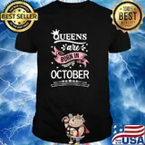 Birthday Queens are born in October! A girl birthday T-Shirt