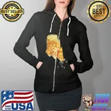Black Adam Black Picture Shirt Full Zip Hooded