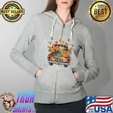 Blessed Nana Pumpkin Halloween Shirt Full Zip Hooded