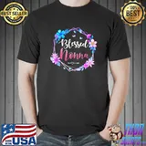 Blessed Nonna Cute Colorful Floral Nonna Gift Tee T-s Unisex