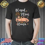 Blessed To Be Called Mommy And Nana Plaid Truck Thanksgiving T-Shirt Unisex