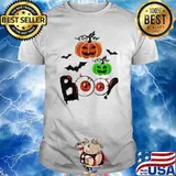 Boo Couples Halloween Scary Pumpkin Face Halloween shirt