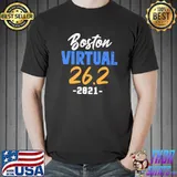 Boston Virtual Marathon 26.2 2021 Runners Premium T-Shirt