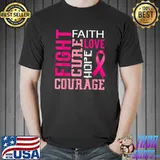 Breast cancer awareness shirts for women Faith T-Shirt