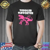Breast Cancer Awareness Toddler Supporter T-Rex Kids Boys T-Shirt