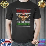 Brodolf Reindeer Christmas Training Workout Fitness T-Shirt