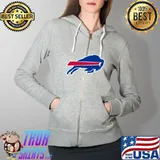 Buffalo Bills T-Shirt Full Zip Hooded