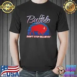 BUFFALO - DON'T STOP BILLIEVIN' - NY sports fan mafia retro T-Shirt