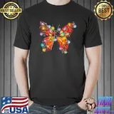 Butterfly Christmas Colors Shirt